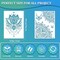 12-Pack Large Mandala Stencils (8.3 x 11.7 in) – Reusable Floral Mandala Painting Templates for DIY Crafts on Walls, Tiles, Furniture, Canvas & Home Decor
